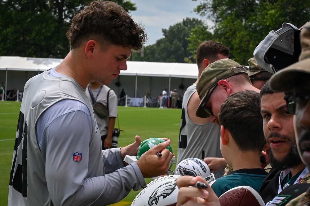 Camouflage and Community: Eagles Host Tri-State Troops for Military Appreciation Day