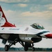 The Thunderbirds arrive at the Wyoming Air National Guard base
