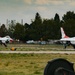 The Thunderbirds arrive at the Wyoming Air National Guard base