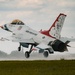 The Thunderbirds arrive at the Wyoming Air National Guard base