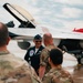 The Thunderbirds arrive at the Wyoming Air National Guard base