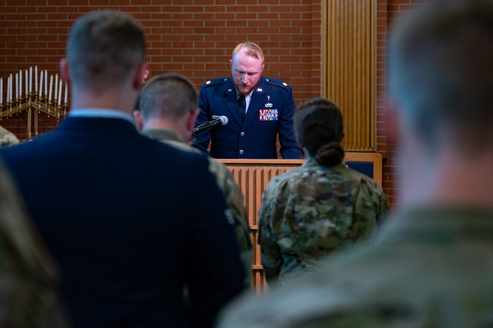 Maj. Quentin Ganke’s promotion ceremony