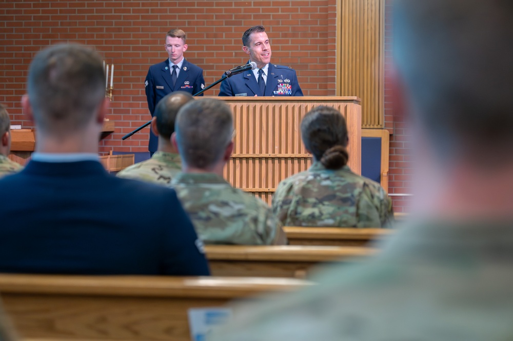 Maj. Quentin Ganke’s promotion ceremony