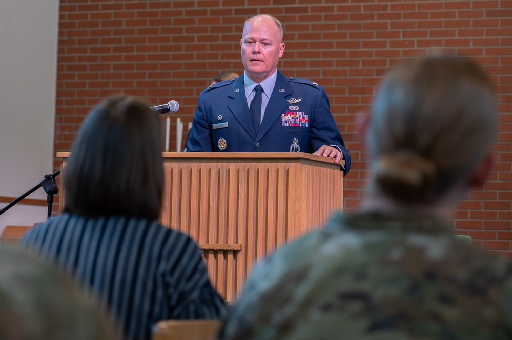 Maj. Quentin Ganke’s promotion ceremony