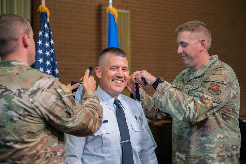 Maj. Quentin Ganke’s promotion ceremony