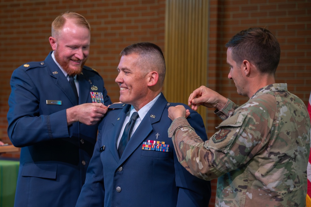 Maj. Quentin Ganke’s promotion ceremony
