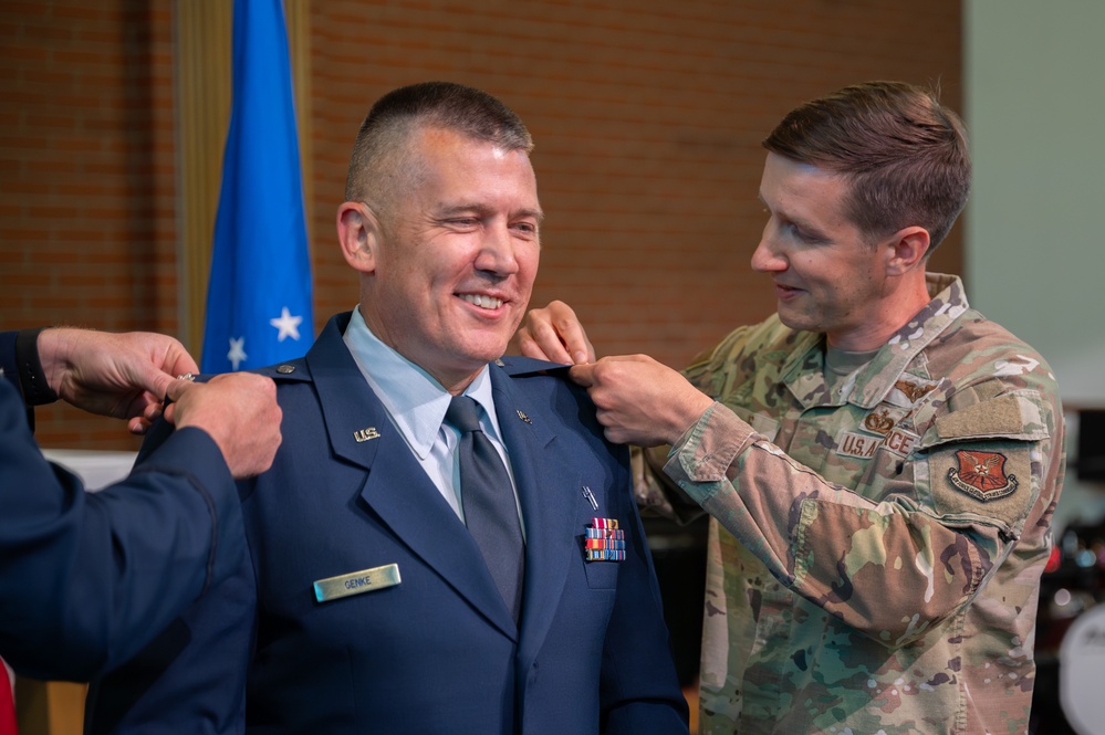 Maj. Quentin Ganke’s promotion ceremony