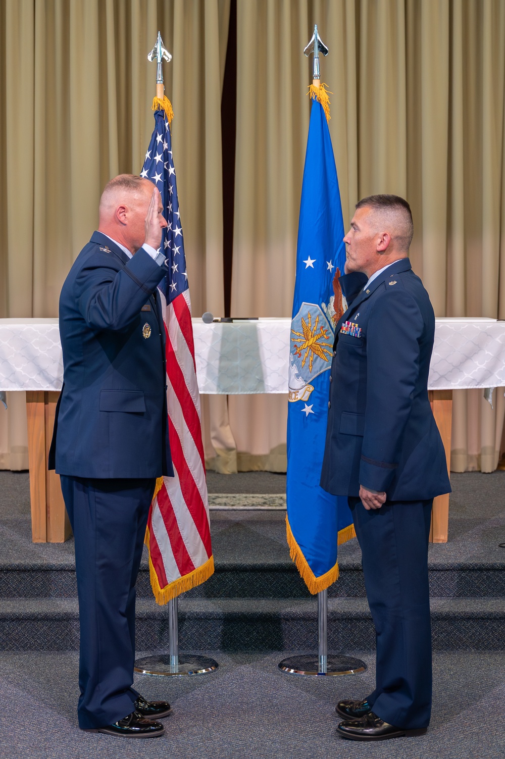 Maj. Quentin Ganke’s promotion ceremony