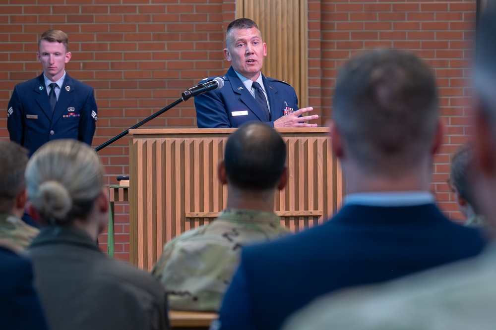 Maj. Quentin Ganke’s promotion ceremony