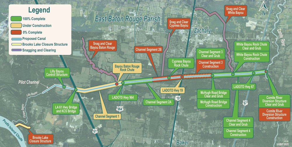 Comite River Diversion construction update