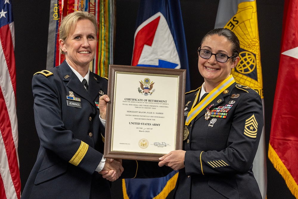 Harris retires from USAFMCOM