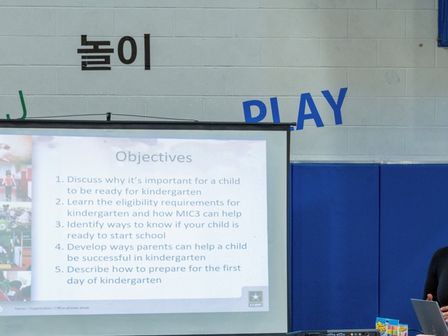 Presidio of Monterey school liaison officer prepares families for kindergarten