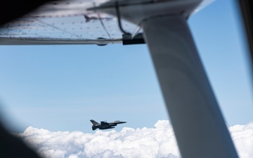 USANG F-16s train intercepts with Civil Air Patrol