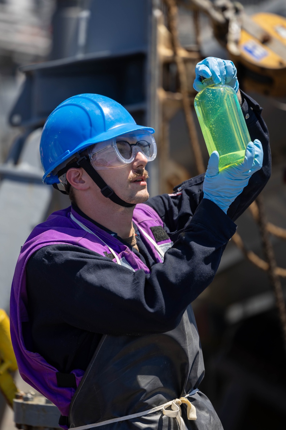 USS Mahan (DDG 72) Conducts a Replenishment-at-Sea with USNS Supply (T-AOE 6)
