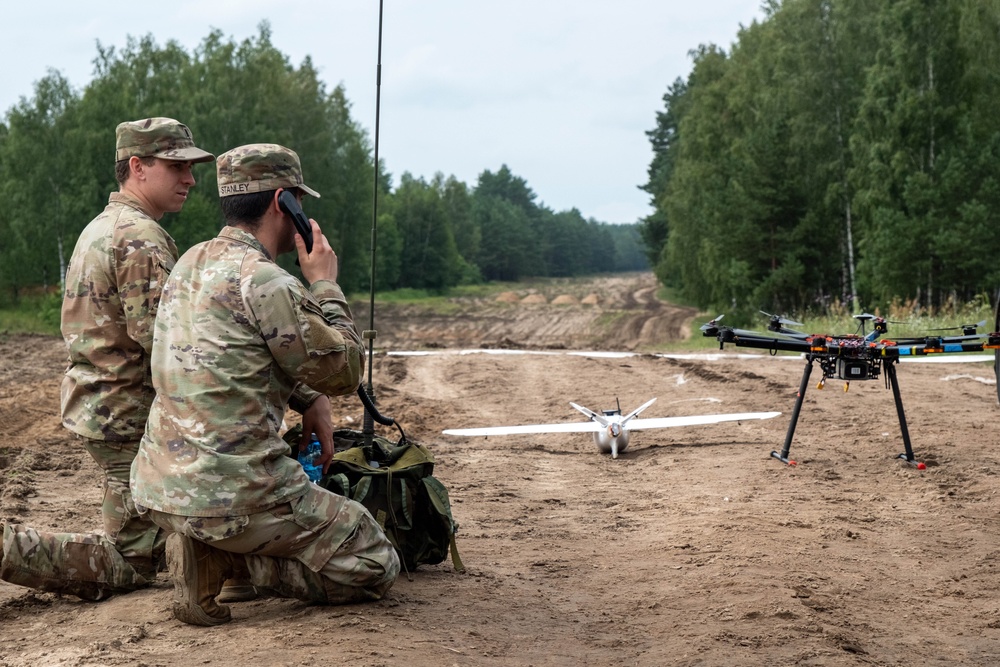 U.S.-Led exercise tests innovative drone warfare in Eastern Poland