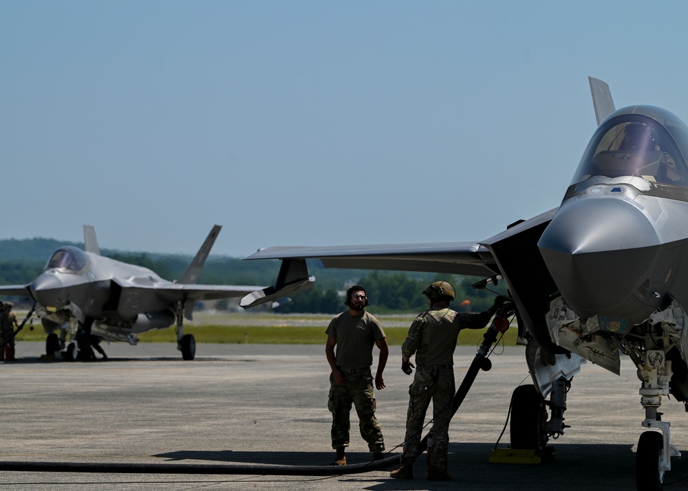104th Fighter Wing performs rapid rearming and refueling during joint Distributed Integrated Combat Turn Capstone Exercise