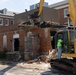 Col. Colegate assists in Robinson Hall demolition