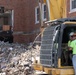 Col. Colegate assists in Robinson Hall demolition