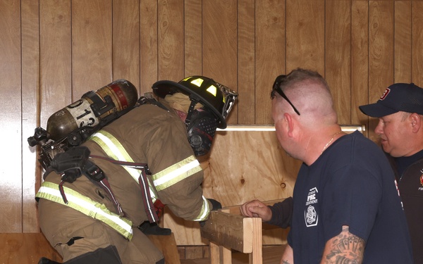 Ingenuity, teamwork, and minimal costs — LEAD’s multi-purpose firefighting training facility