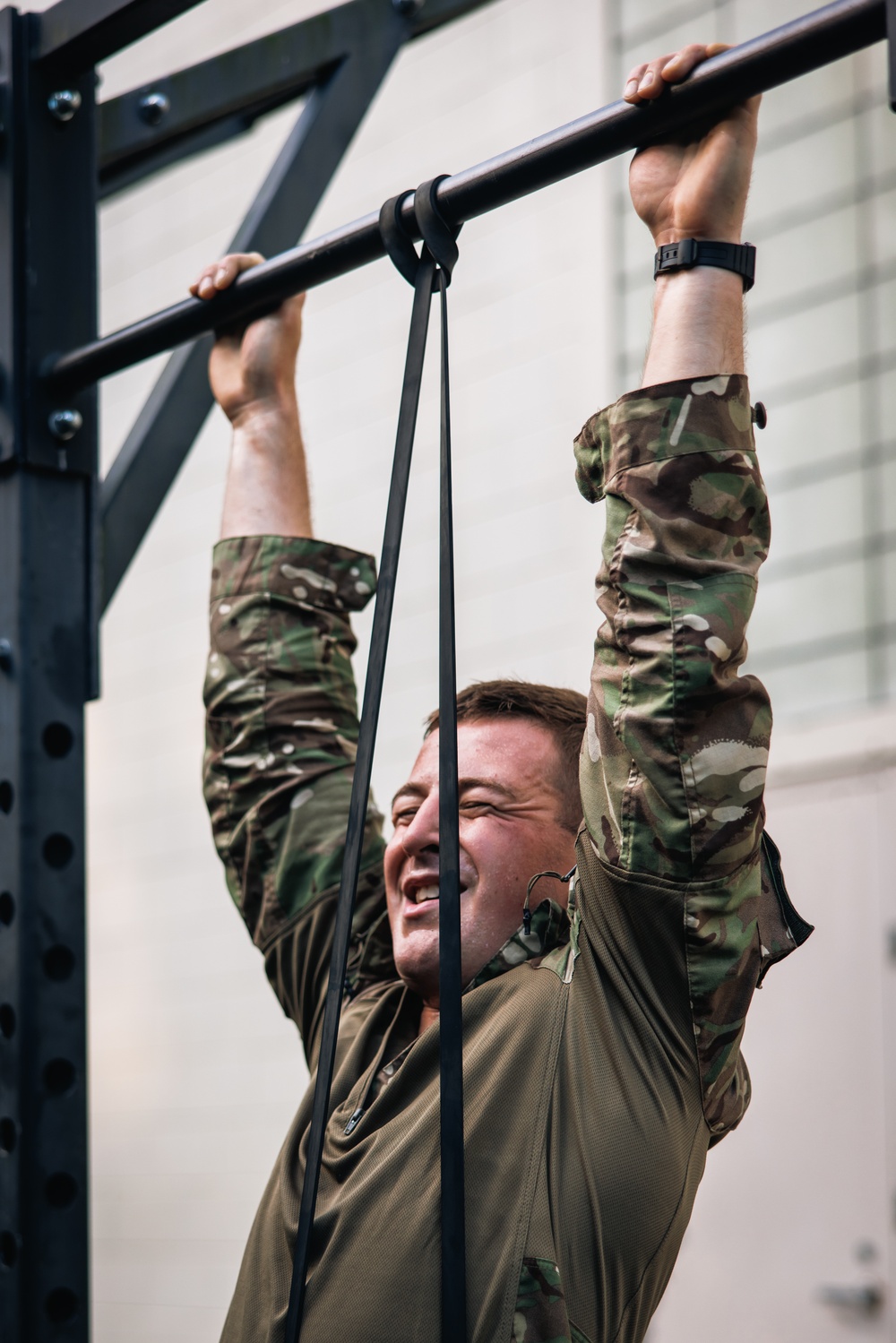 Virginia Tempest: British Royal Marines conduct physical training circuit