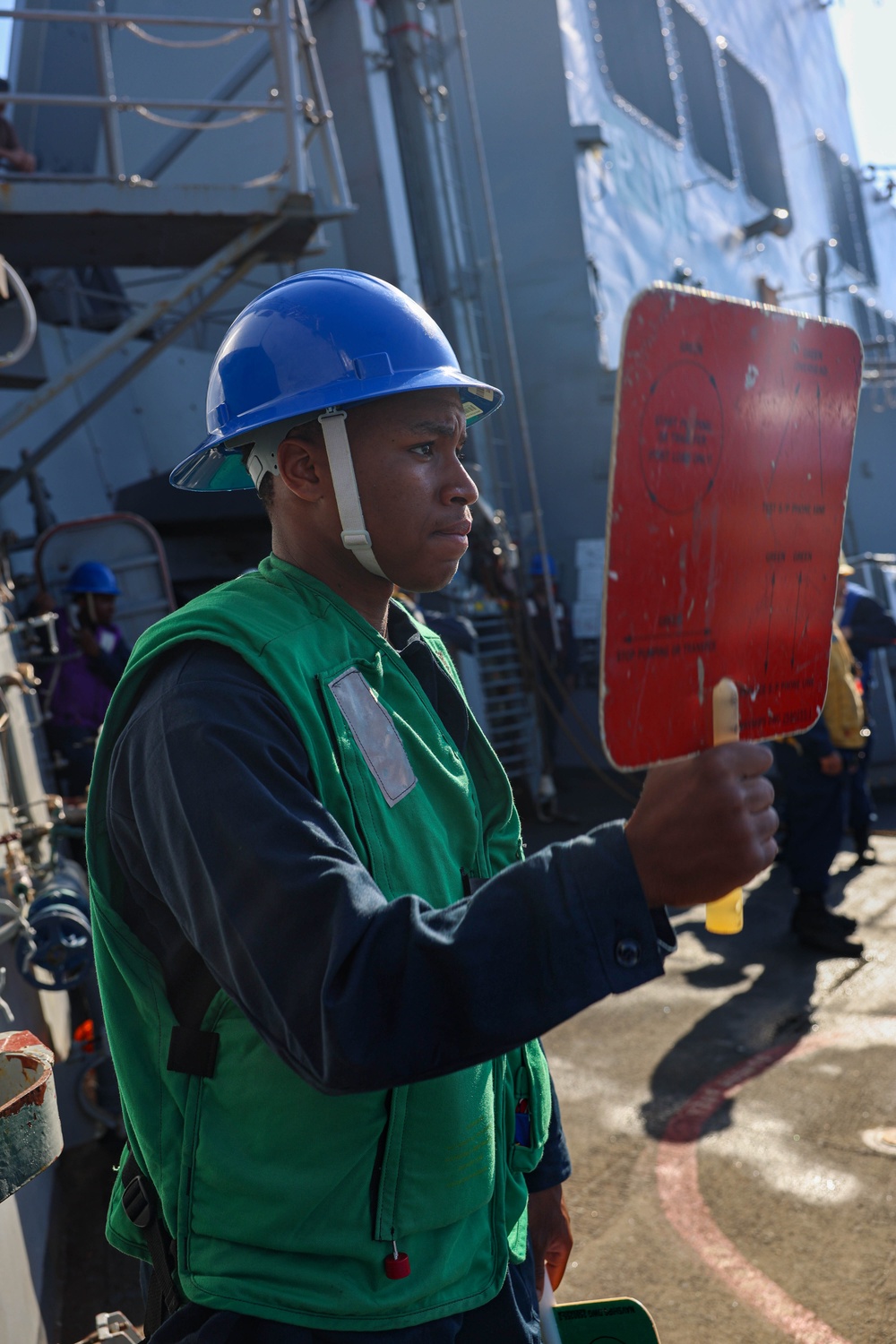 USS Mahan (DDG 72) Conducts a Replenishment-at-Sea with USNS Laramie (T-AO 203)