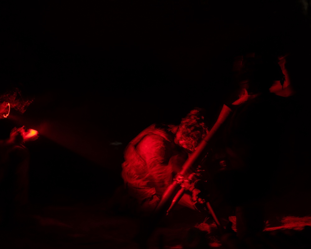 U.S. Army Paratroopers assigned to 2nd Battalion, 504th Parachute Infantry Regiment, 82nd Airborne Division, “White Devils” conduct a live fire exercise during Devil Avalanche.