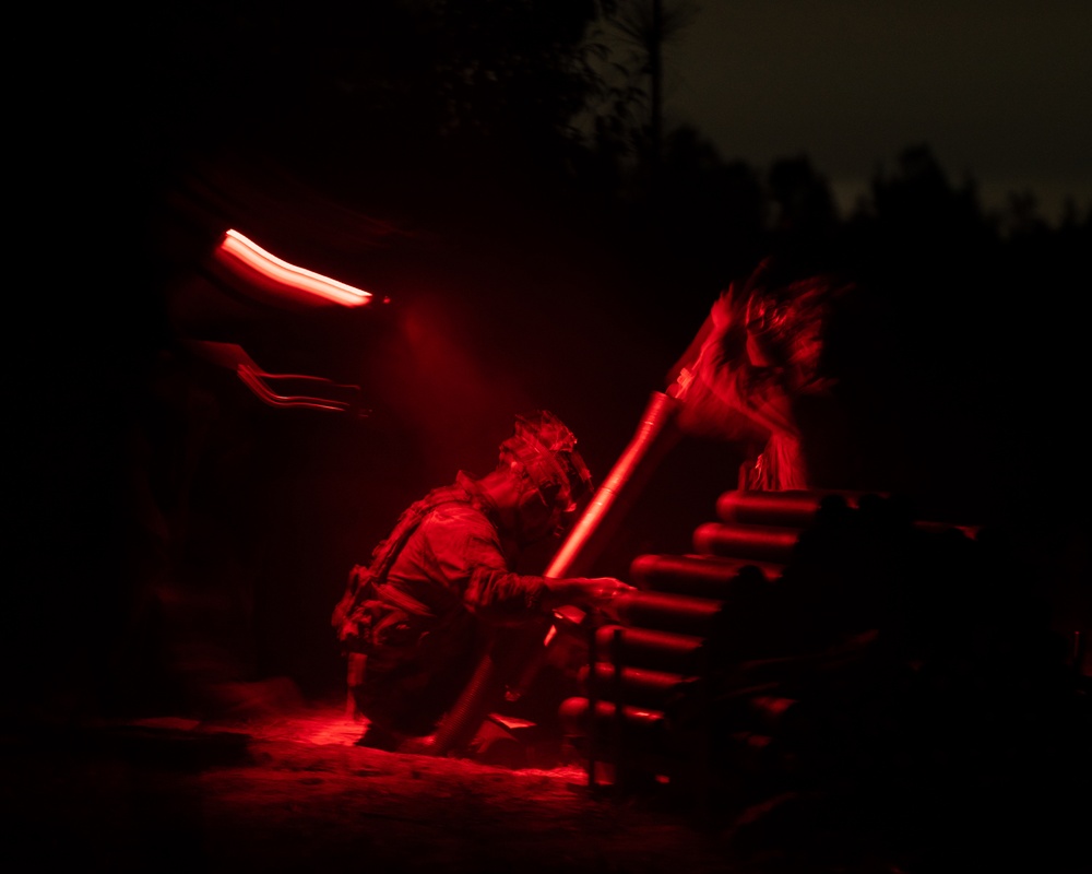 U.S. Army Paratroopers assigned to 2nd Battalion, 504th Parachute Infantry Regiment, 82nd Airborne Division, “White Devils” conduct a live fire exercise during Devil Avalanche.