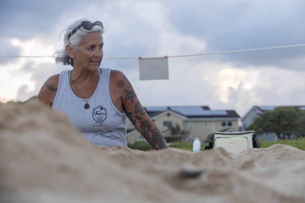 MCBH and Malama i na Honu Continue Sea Turtle Nest Excavation