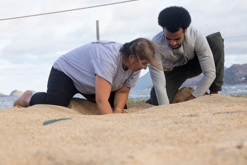 MCBH and Malama i na Honu Continue Sea Turtle Nest Excavation