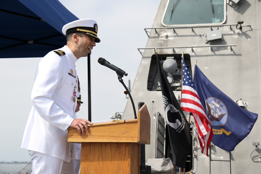 USS Omaha (LCS 12) Conducts Change of Command