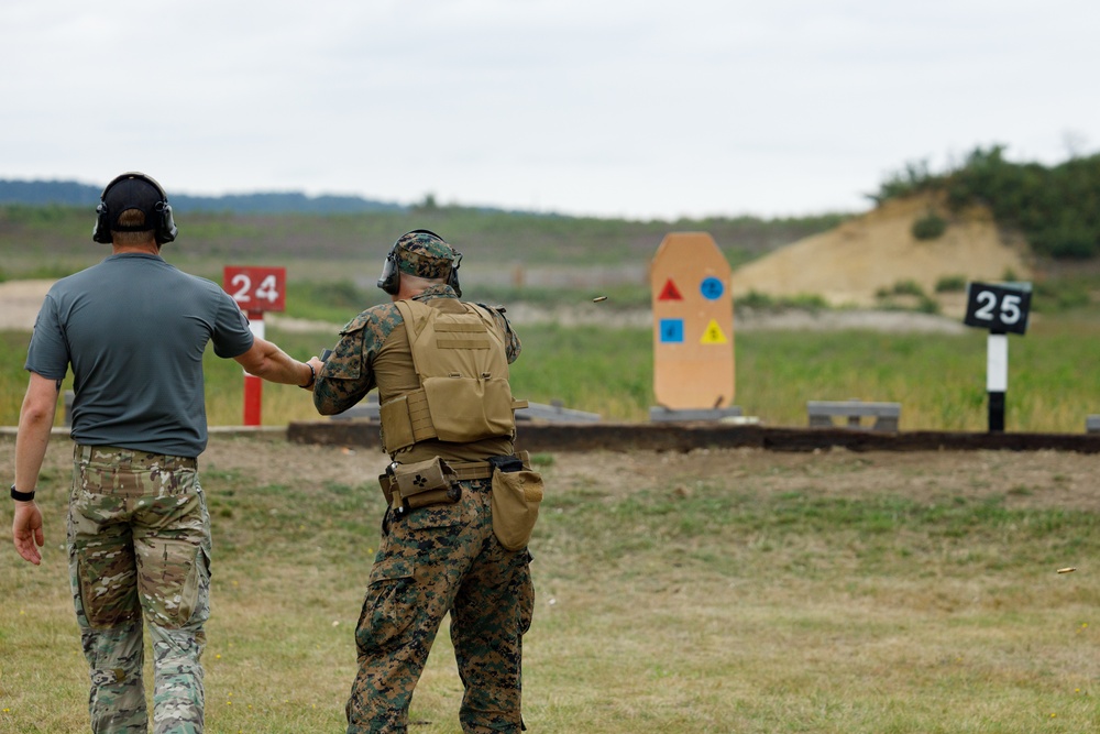 MCST Shoots With Royal Marines