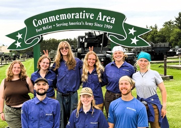 Work crews visit Fort McCoy’s Commemorative Area during July 2025 tour; learn post’s unique history