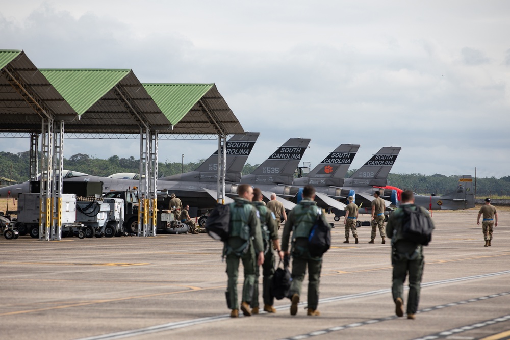 169th Fighter Wing takes flight during Relámpago de los Andes