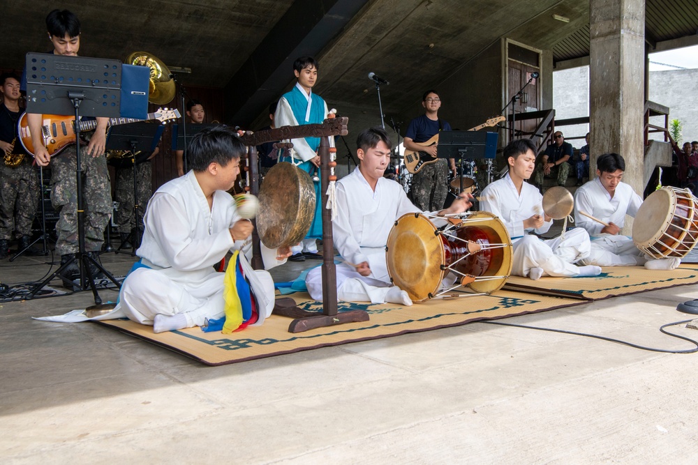 Band Members from Partner Nations Participating in Pacific Partnership 2025 Perform at the University of Technology in Lae, Papua New Guinea July 2025