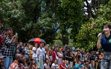 Band Members from Partner Nations Participating in Pacific Partnership 2025 Perform at the University of Technology in Lae, Papua New Guinea July 2025