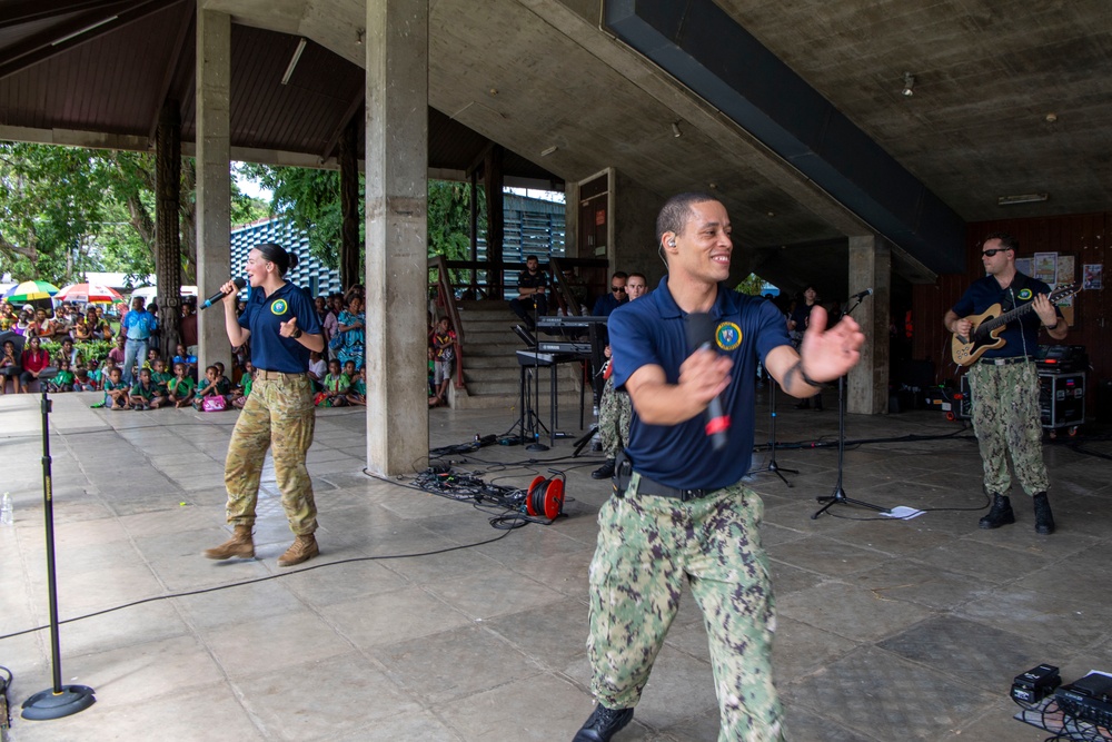 Band Members from Partner Nations Participating in Pacific Partnership 2025 Perform at the University of Technology in Lae, Papua New Guinea July 2025