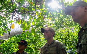 Pacific Partnership 2025 Multinational Servicemembers Discuss Animal Welfare during an engagement at the Rainforest Habitat.
