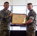 Japan Ground Self-Defense Force presents certificate of appreciation to U.S. Marine Corps 3D Marine Expeditionary Brigade commanding general
