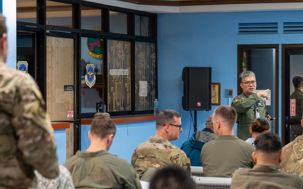 Philippine Air Force, U.S. Air Force, and U.S. Marine Corps hold briefings for pilots, crewmembers, and support personnel