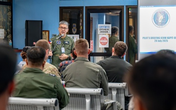 Philippine Air Force, U.S. Air Force, and U.S. Marine Corps hold briefings for pilots, crewmembers, and support personnel