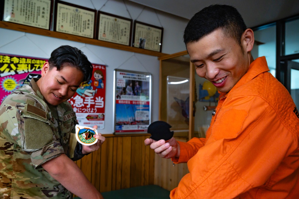 Yokota Airmen honored by Okutama Fire Department