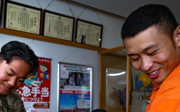 Yokota Airmen honored by Okutama Fire Department