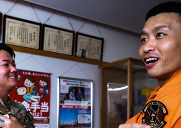 Yokota Airmen honored by Okutama Fire Department