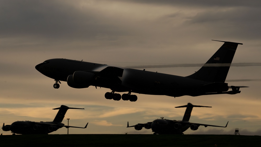 Aircraft redeploy in support of Exercise Bamboo Eagle 25-3