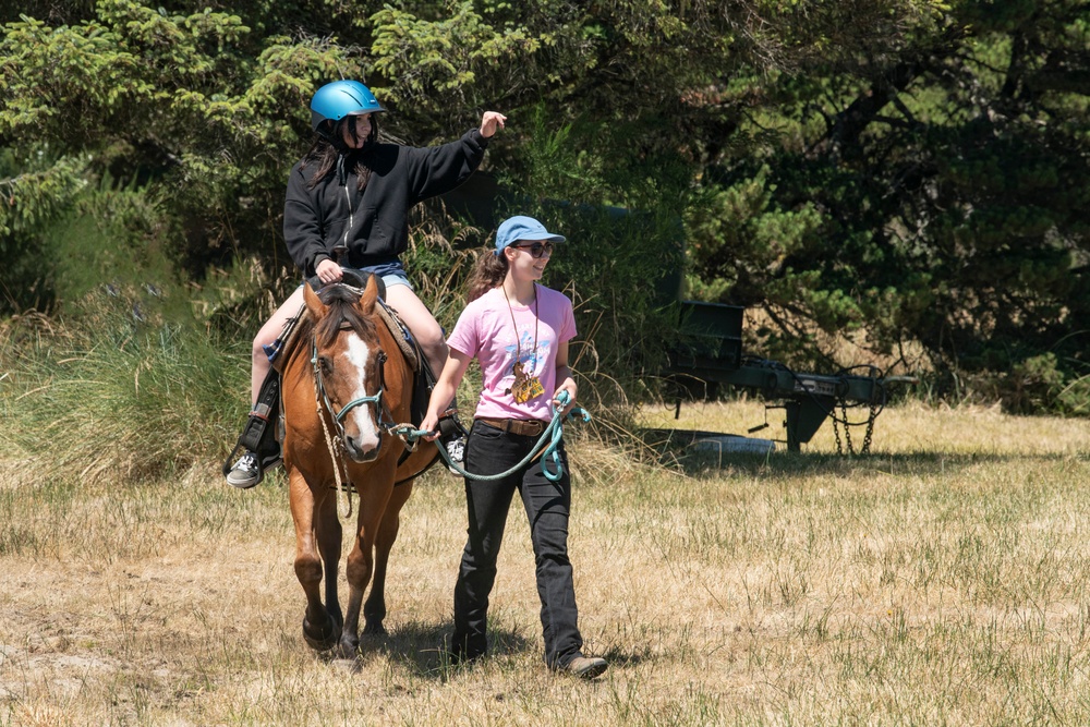 Campers enjoy the sun, games, and beach activities during Camp Rosenbaum 2025