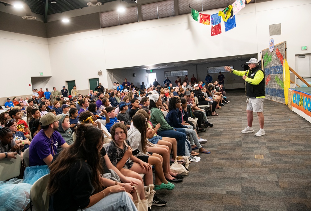 Campers enjoy the sun, games, and beach activities during Camp Rosenbaum 2025