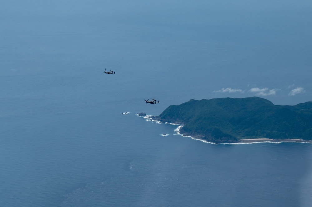 Ospreys transit to Philippines to provide urgent lifesaving support following catastrophic storms