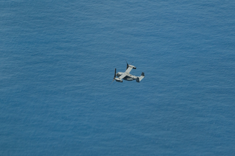 Ospreys transit to Philippines to provide urgent lifesaving support following catastrophic storms