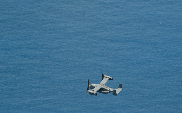 Ospreys transit to Philippines to provide urgent lifesaving support following catastrophic storms