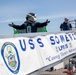 Seattle Seahawks visit USS Somerset (LPD 25) during Seattle Seafair Fleet Week 2025